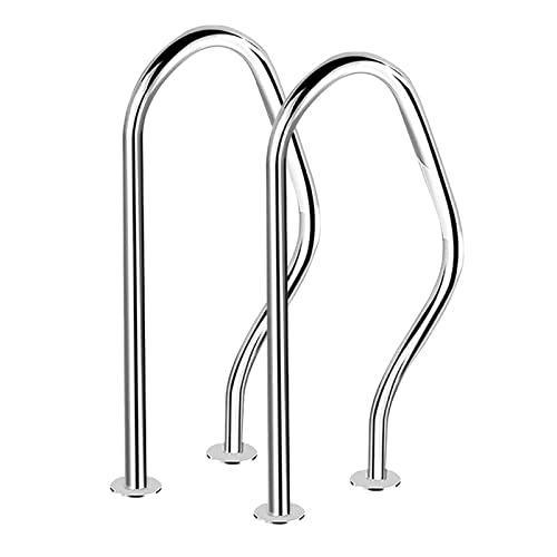 Barandal para piscina de acero inoxidable de 31.5x18.5 in miniatura 1