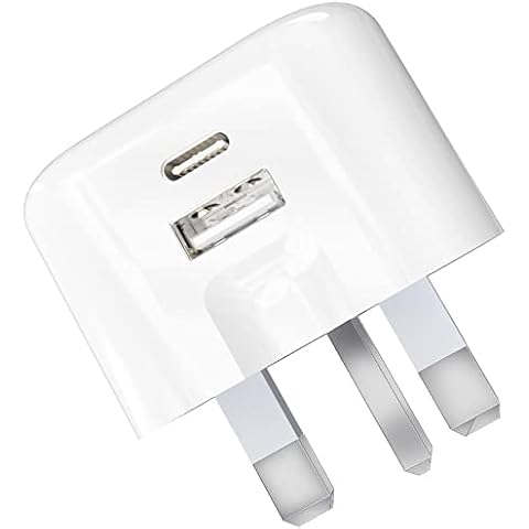 USB C Fast Charger Plug with 20W for iPhone 14/14 Plus/14 Pro/14 Pro Max/iPhone 12 13/13 Pro/13 Pro Max,11 SE 2020 XS XR,iPad,AirPods,Apple Watch USBC PD Mains UK Type C Wall Charging Power Adapter Cover