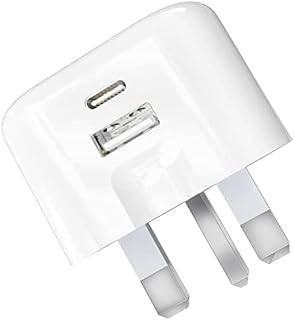 20W USB C Fast Charger Plug for iPhone 15/15 Pro/15 Plus/15 Pro Max,iPhone14/14 Pro/14 Pro Max/iPhone 12 Pro Max/iPhone 13 Pro Max,iPad,Apple Watch USBC PD Mains UK Type C Wall Charging Power Adapter