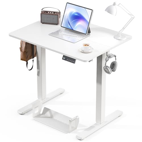 Image of Kingant Standing Desk, 32x24 Inch Electric Height Adjustable Computer Desk
