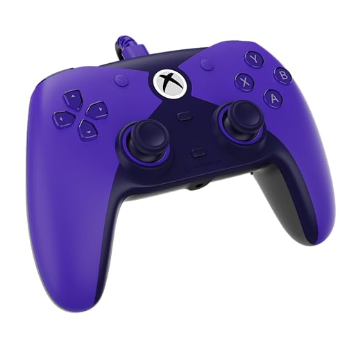 Image of Hyperkin The Competitor Wired Controller for XBOX Series X|S, XBOX One & PC with Hall Effect Joysticks & Impulse Triggers; Symmetrical Layout & Precision D-Pad - Officially Licensed XBOX - Murasaki (Purple)