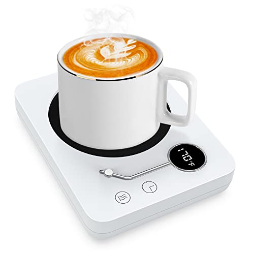 Tiptop Home Tassenwärmer Getränkewärmer mit 3 Temperatureinstellungen, Kaffeewärmer Elektrischer Kaffee Becher Wärmer, Automatischer Schwerkraftschalter Heizplatte für Tee Milch Büro, Hausgebrauch Cover