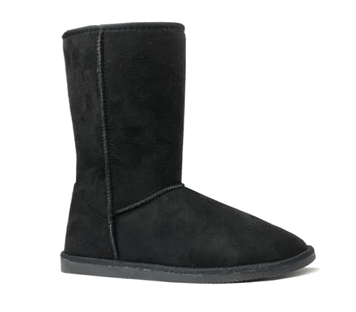 REDVOLUTION Women's Suede Leather Sheepskin Insole Winter