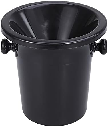 TEMKIN Escupidera para degustación de Vino, escupidera para Vino Negro, Cubo para volcado de Vino, Cubo de Hielo Redondo de plástico con Orejas Dobles, Accesorios para degustación de Vino TEMKIN Escupidera para degustación de Vino, escupidera para Vino Negro, Cubo para volcado de Vino, Cubo de Hielo Redondo de plástico con Orejas Dobles, Accesorios para degustación de Vino