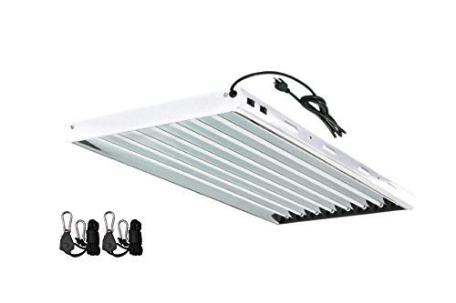 Grow Co. T5 4 ft 8 Lamp Fluorescent Fixture 6500K ETL Certified