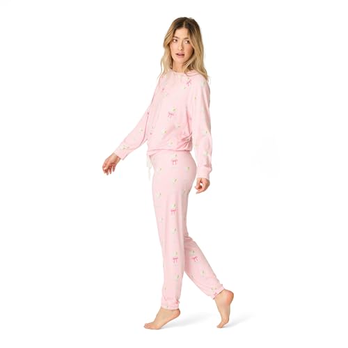 Image of PJ Salvage Women's [Amazon Exclusive] Cloud Jersey Jogger Pajama 2-piece Pj Set