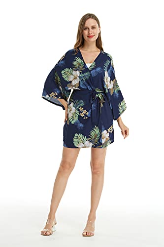 Image of Matchable Family Hawaiian Luau Men Women Girl Boy Clothes in Pineapple Garden Navy