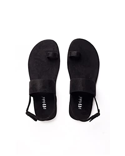 Paaduks Men's Zoo Black Sandals