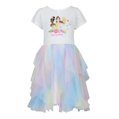 Disney Princess Tiana Belle and Cinderella Girls Dress for Toddlers and Big Kids