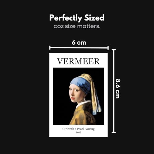 Image of Vermeer Paintings Poster Polaroids | Aesthetic 15 Mini Posters (8.6 x 6 cm) | Posters of Vermeer's The Alley, Girl with a Pearl Earring Paintings and more | Vermeer's Poster (Vermeer, 15)