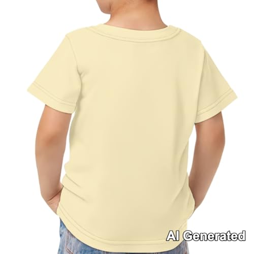 Image of Xhuibop Kids Tshirts Girls Boys 3-16 Years Summer Clothes for Teens Loose Fitting Tops