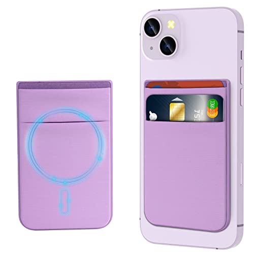 Portafoglio Magnetico Magsafe Elastico Per IPhone 12/13/14/15 - Porta Carte Con Supporto Regolabile, Rosa