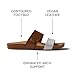 REEF Cushion Vista Womens Fashion Slide Sandal, Vegan Leather Strap, Ultra Soft Cushion Footbed, White Duo, 10
