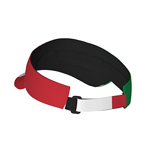 Image of Cute Funny Flag Hat Women Men Adjustable Flag Sport Sun Visor Hat Summer Fashion Sun Cap Beach Flag Hat