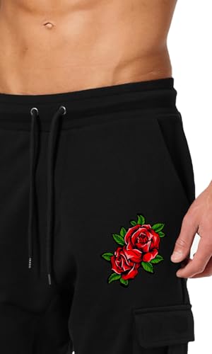 Image of JUGULAR Men's Regular Fit low Rise Cotton Solid Stylish Cargo Track Pants