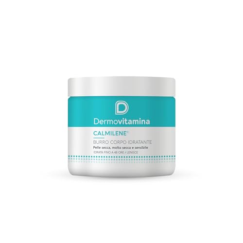 Dermovitamina Burro Corpo Idratante - Idratazione fino a 48h - Crema Corpo - Pelle Secca e Sensibile - Texure Ricca - Rapido Assorbimento - Delicato Profumo Cocco e Vaniglia - Calmilene - 400 ML