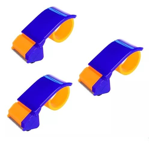 Kit com 3 Aplicador Cortador Suporte Prático Adesiva 45mm Fita