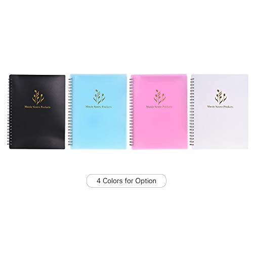 Music Sheet File Paper Storage Folder Creative Change Spectrum Folder A4 Letter Size Double Side Sheet Music Folder File For Holding Sheet Music And Files Etc (Pink) #TOP6