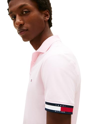 Image of Tommy Hilfiger Mens Short Sleeve Casual Polo Shirts in Regular Fit with Liquid Cotton
