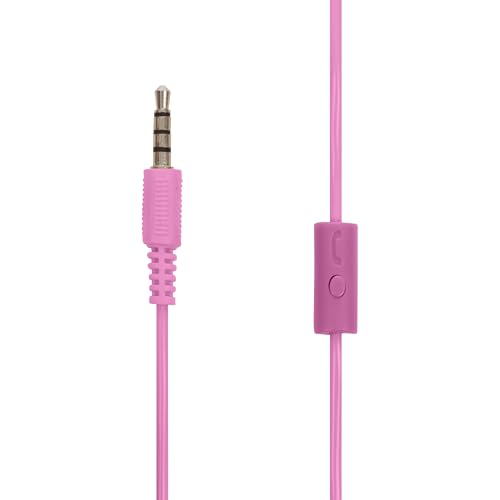 Image of Altec Lansing Kid Safe Wired Headphones, Over Ear Headphones for Kids Ages 3-5, Volume-Limiting Toddler Headphones with Mic, Compact Foldable Kids Headphones with Cord, APA Approved (Pink)