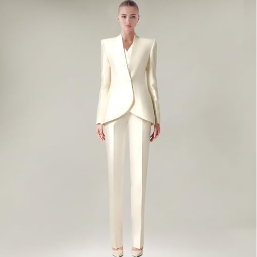 3 Pieces Womens Satin Suits Slim Fit Suit for Women Casual Dressy Pantsuits Womens' Tuxedo Formal Outfits2