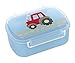SIGIKID 25200 Brotzeitbox Traktor Brotzeitbox BPA-frei Mädchen und Jungen Lunchbox empfohlen ab 2 Jahren blau/rot