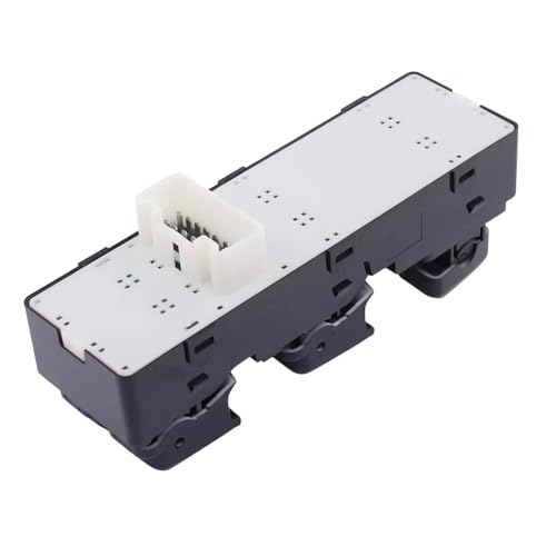 Bouton de commande de vitre électrique avant gauche noir avec lumière bleue - 6