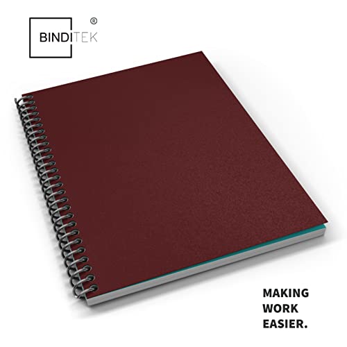 Image of Binditek 12 Mil Sand-Textured Binding Covers, Letter Size, Maroon, 25 Pack