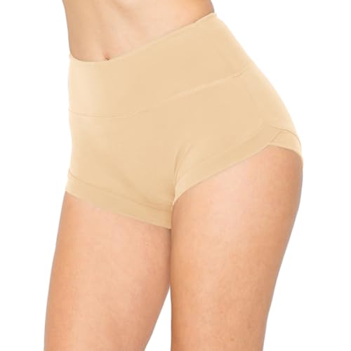Image of ALWAYS Faux Leather Shorts - High Waist Active Stretch Yoga Short Pants for Women