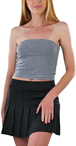 Image of ToBeInStyle Women's Cotton-Spandex Blend Stretchy Tube Top