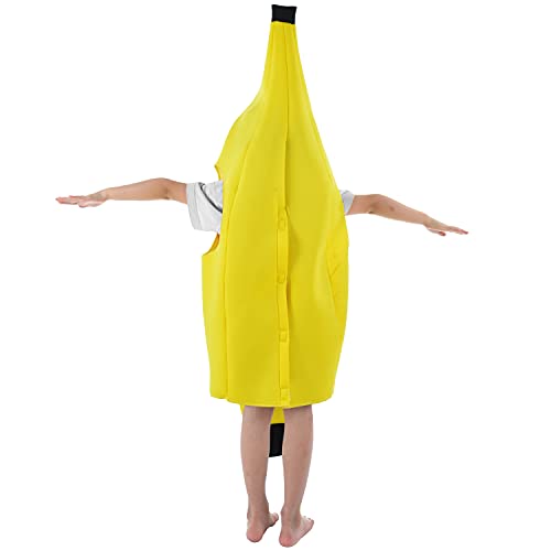 Besutolife Kids Banana Costume for Boys Girls Halloween Costumes Role Play Costume for Kids Light Weight Banana Dress Up 4-8T - image 7