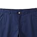 Mens All Cotton Buckle Short Above Knee Simple Slim Fit Shorts Straight Leg Skinny Stretch Short (Dark Blue,Small)