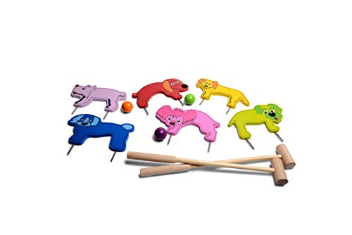 BS Toys GA122 Krocket Jr Spiele-Gartenspiele für Kinder-Wurfspiele für Draußen, Ab 3 Jahren-perfekt für den Kindergeburtstag-Bewegungsspiele, Mehrfarbig Cover