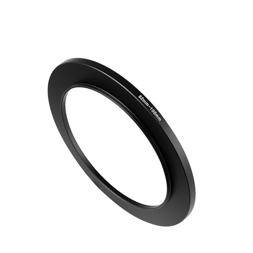 WIIYE 82mm to 105mm Step-Up Ring Adapter,82mm to 105mm Step Up Filter Ring,for All Brands UV ND CPL Metal Stepping Up Ring Adapter Filter (82mm to 105mm)