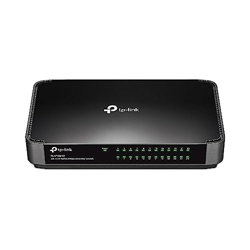 TP-Link TL-SF1024M Switch Desktop, 24 Porte RJ45, 10/100 Mbps, Plug & Play