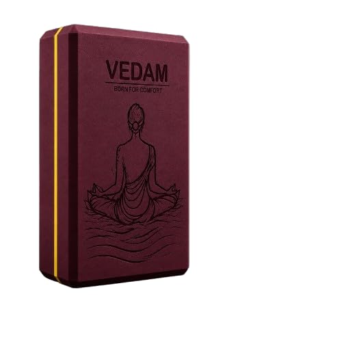 High Density EVA Foam Yoga Block Brick for Yoga, Pilates & Stretching | Lightweight Non-Slip Exercise Support Block for Balance, Flexibility & Stability | 2 Piece-image-49