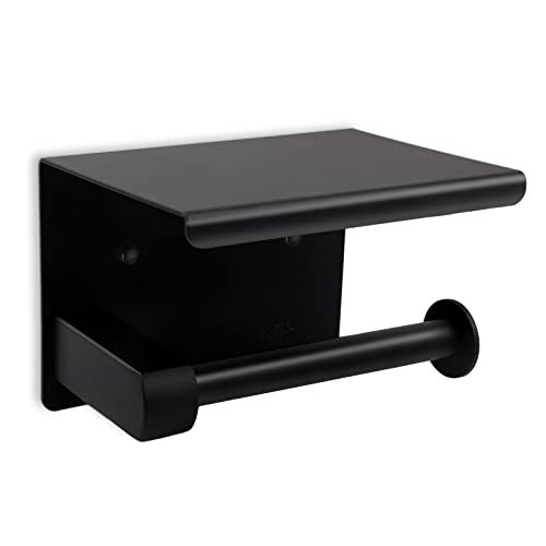 AUMEEKO Klopapierhalterung Toilettenpapierhalter aus Edelstahl Papierhalter Rollenhalter, Kein Bohren, Selbstklebend, für Badezimmer Toilette Küche Cover