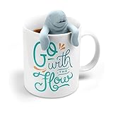 Fred & Friends TWO FOR TEA Infuser and Mug Gift Set, Manatea