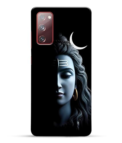 Image of Lord Shiva Half Face Printed Hard Back Case Cover Compatible for Samsung Galaxy S20 FE 5G / Samsung S20 FE 5G (Multicolor) - D1668