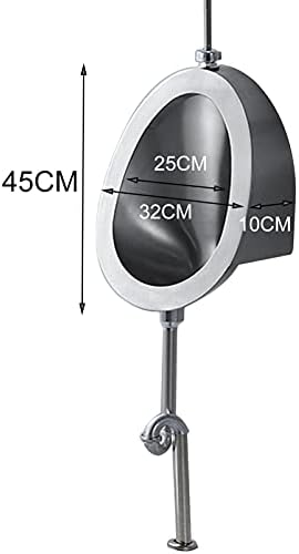 Wall-Hung urinals Flush urinals efficiently, Household/Commercial Stainless Steel Urinal kit with Flush Valve, Induction Urinals in Men's Public Toilets
