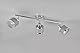 Trio Leuchten Spotbalken Arosa 812100306, Metall Chrom, Schirm Stoff, exkl. 3x E14