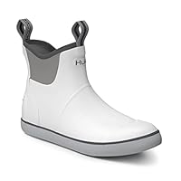 HUK Men's Rogue Wave Fishing and Deck Boots Wellington Boots, Solid white, 11 UK