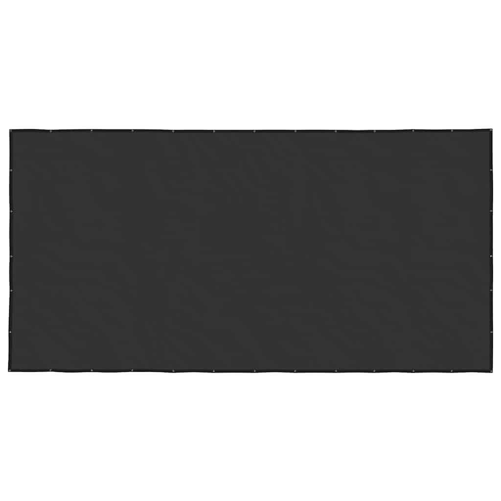 Red para contenedores, 3 x 6 m, para remolques, HDPE, lona fina con ojales de latón, color negro