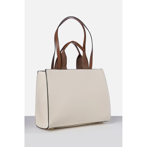 Image of Van Heusen Women's Tote Bag| Brown Contrast Lining | Fits Upto 13 Inch Laptop | Office Bag for Work
