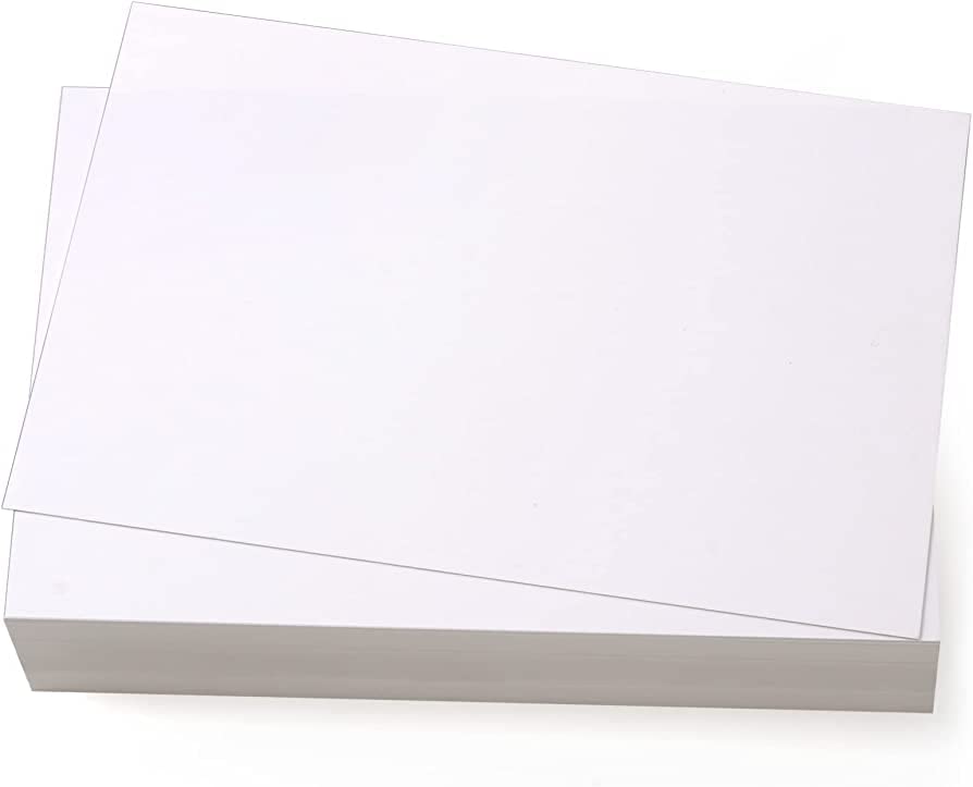 DJP 300gsm 5x7 White Postcard Card Stock Thick Smooth Double Sided (Blank Both Sides) Blank Post Cards Art Mailing Printing Card - 50 Sheets