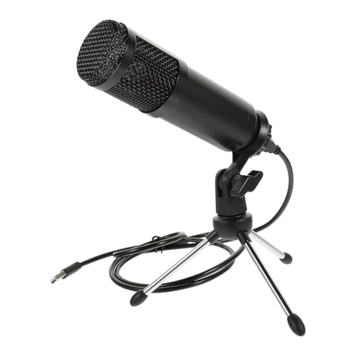 VICASKY 1set USB Condenser Microphone Kit with Tripod Stand Low Noise Recording for Streaming Gaming and Conferences Versatile Play Design for Laptop Use