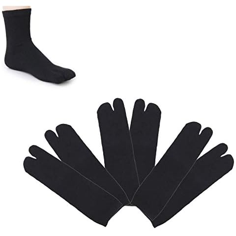 SUNTRADE 3 Pairs Split Toe Socks Cover