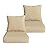 COZYVIDA Indoor/Outdoor Deep Seat Patio Cushions seat(24x24x4.7 inch),Back(25x22.5 inch) : Resilient Foam Filling, Weather Resistant Patio Cushions,2 Sets,Beige