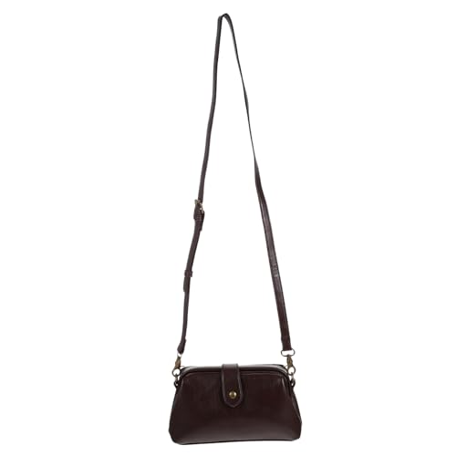 Pochette de rangement pratique Beavorty et sac bandoulière femme cuir PU café
