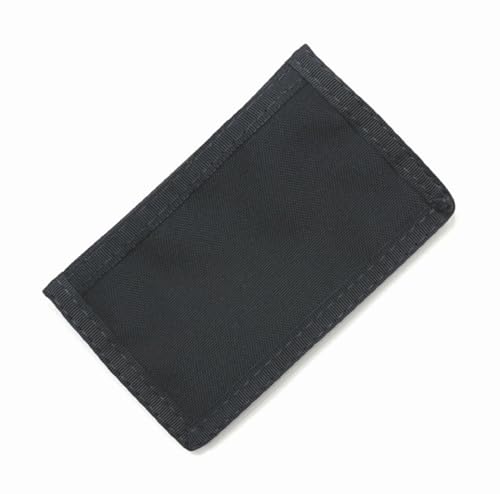 Minimalist Front Pocket Slim Wallet/Inside Keyring Lanyard Attachable / 76PL-V2 (Black)